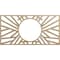 Ekena Millwork Hoover Wood Fretwork Pierced Ceiling Medallion, Hickory, 40"W x 20"H x 14 3/4"ID x 3/8"T CMWP40X20X0375HOHI - alternate 1